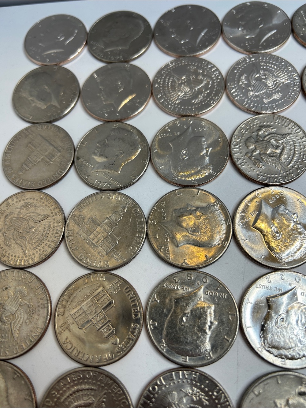 Large Estate Sale Kennedy Half Dollars Coin Lot Face Value $44 Coin Collection - Picture 7 of 7